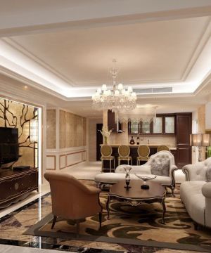 特色欧式客厅组合沙发最新装修效果图片欣赏