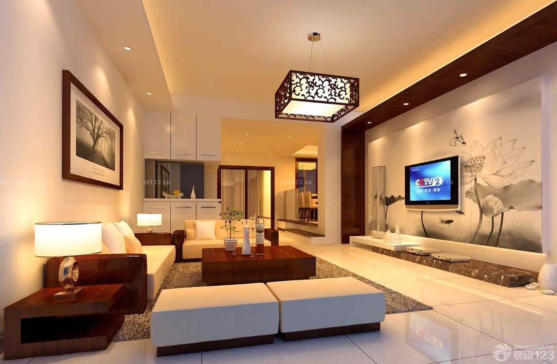 最新大客厅电视背景墙设计装修效果图大全