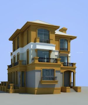 豪华别墅外墙装修设计效果图大全2025图片