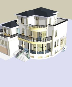 最新自建欧式别墅外观装潢设计图纸2023
