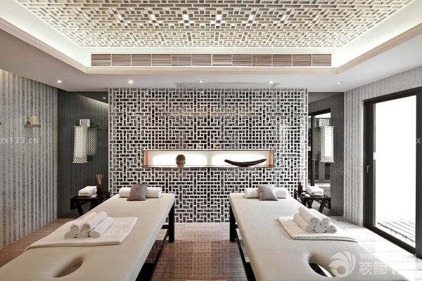 最新现代别墅spa养生会所装修设计效果图片