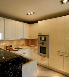 私人别墅整体厨房橱柜设计图片2020