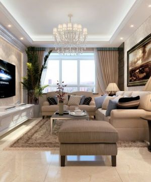 2025家装小客厅电视背景墙设计装修效果图大全