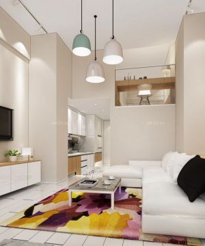 2025现代风格家装小客厅电视背景墙装修效果图片