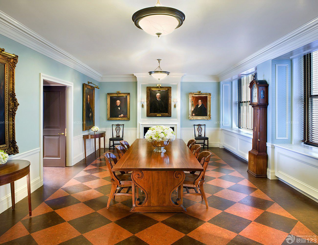 2025美式别墅杂色地砖装修效果图大全