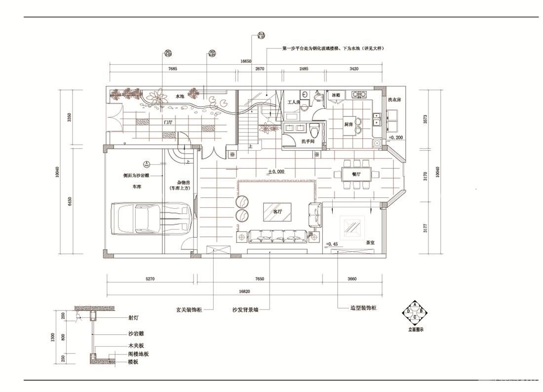 最新两层萨伏伊别墅设计总平面图