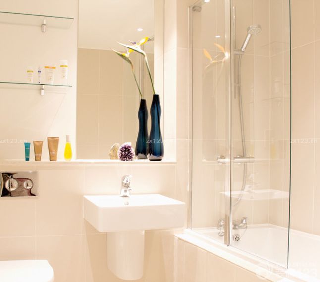 现代一居室小户型卫生间浴室设计图片