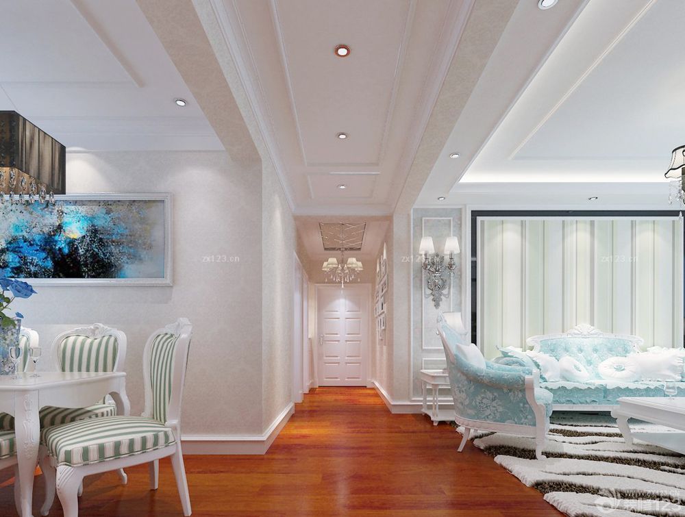 2025最新客厅过道吊灯装修效果图片大全