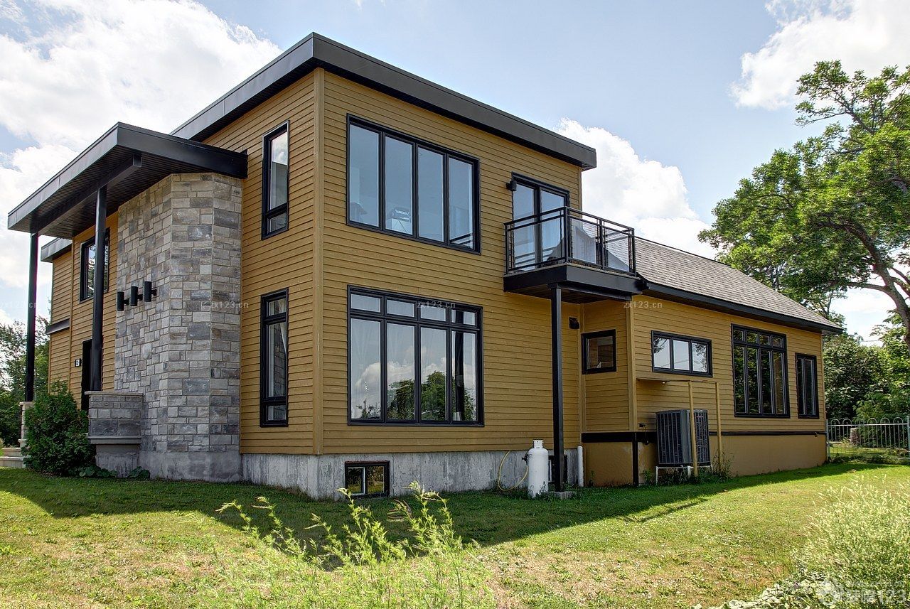 最新农村木结构别墅造型设计图片大全