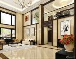 2025最新简约三层别墅客厅设计效果图片