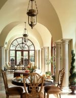 最新一层乡村别墅美式吊灯设计效果图欣赏