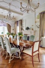 精美一层乡村别墅餐厅设计图片大全