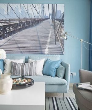 2023地中海风格公寓时尚家装客厅装饰效果图