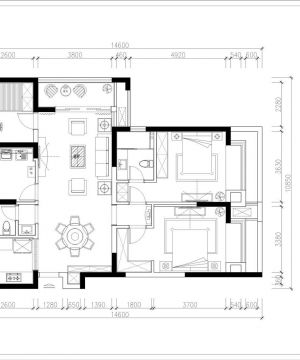 140平米别墅户型图设计案例