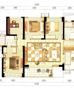 最新自建的140平米别墅户型图大全