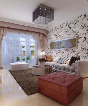 家装长方形客厅沙发背景墙装修图片大全2025