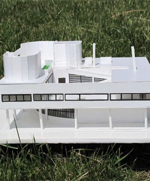 最新著名萨伏伊别墅模型设计效果图
