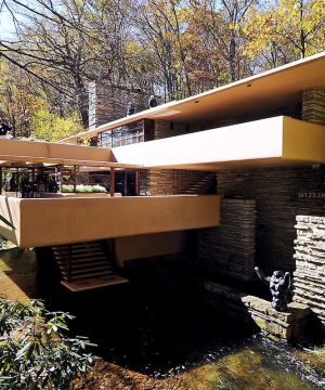 创意流水别墅外观效果图片大全