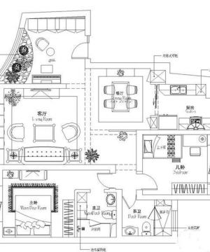 一层萨伏伊别墅总平面效果图大全