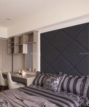小户型家装卧室床头背景墙设计效果图片2023