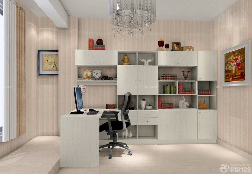 60平房子书房装修设计图片