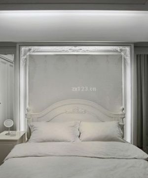 新古典主义风格床头背景墙装修效果图