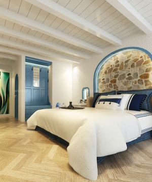 最新简约地中海风格房子装修设计图片大全90方三房