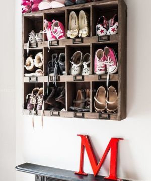 最新美式小户型室内鞋柜装修效果图大全2025图片