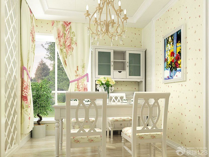 2025田园餐厅餐桌椅子装修图片大全