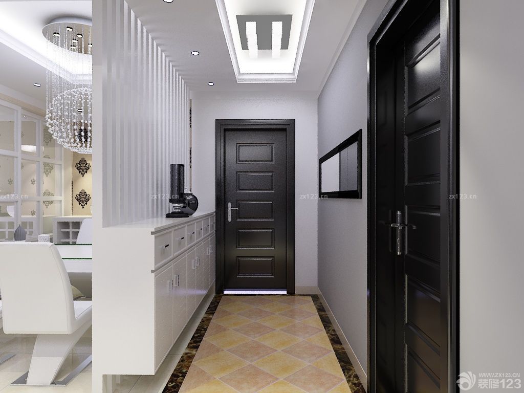 现代家居鞋柜装修效果图2025款