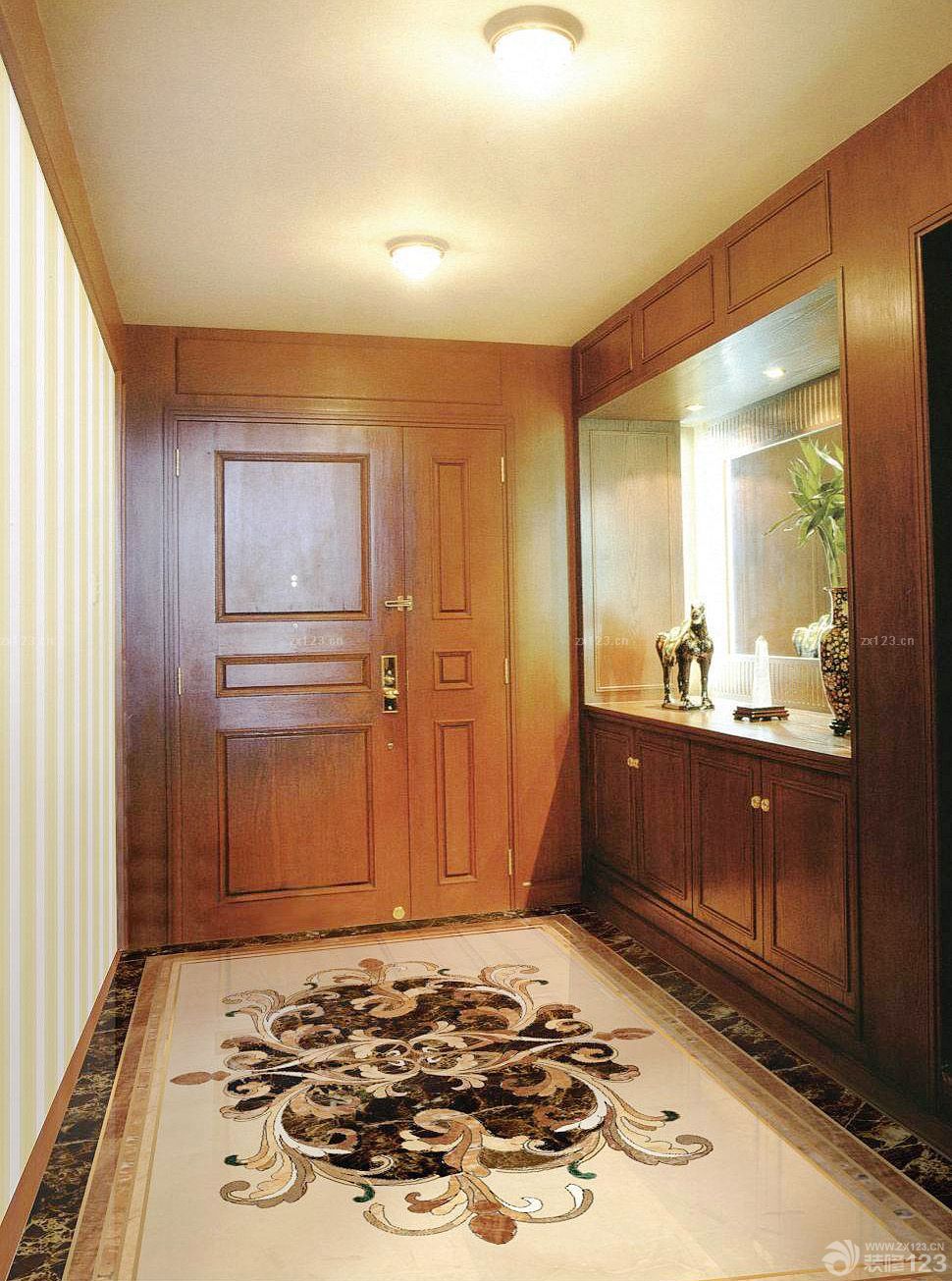 经典美式鞋柜装修效果图2025款