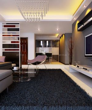2023现代风格房子转角沙发装修设计图片大全90方三房