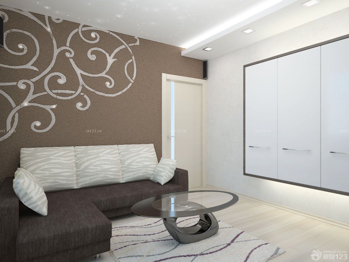 时尚小户型家居隐形门装修效果图