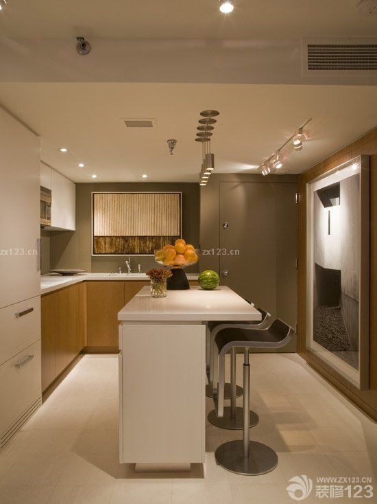 最新55平米小户型厨房吧台装修效果图片大全