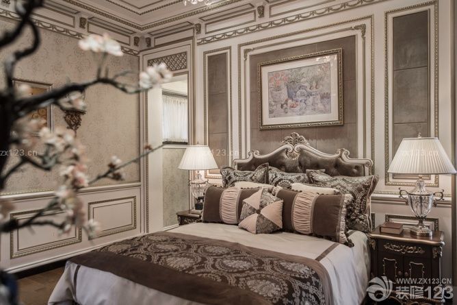 2025法式卧室床装修效果图片