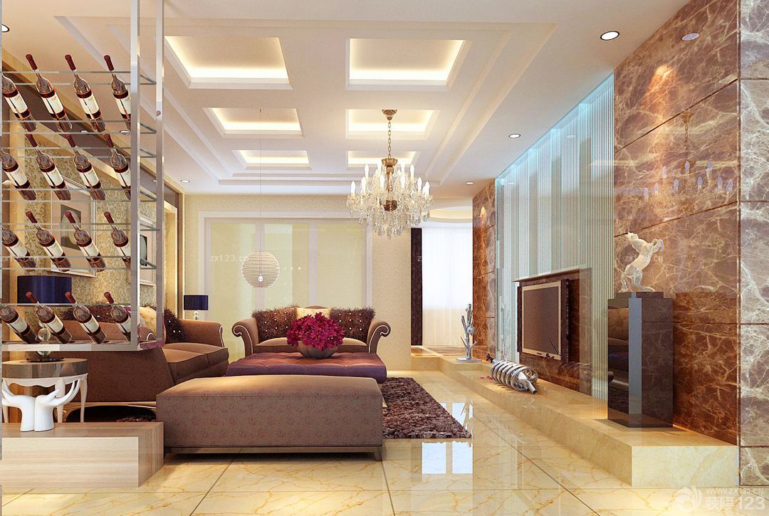 2025客厅吊顶设计装修效果图片大全