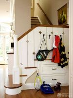 欧式室内楼梯鞋柜装修效果图2025款