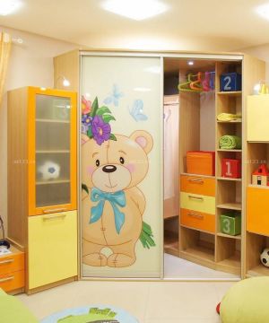 创意小户型儿童房间衣柜设计装修效果图