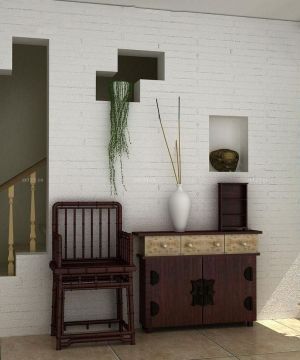 欧式混搭风格玄关鞋柜装修效果图大全