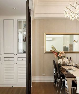 欧式墙里镶鞋柜装修效果图2025款