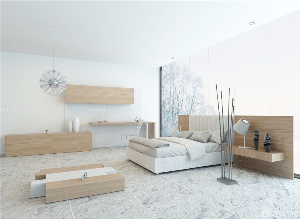 最新玫瑰园别墅卧室墙面装饰效果图片