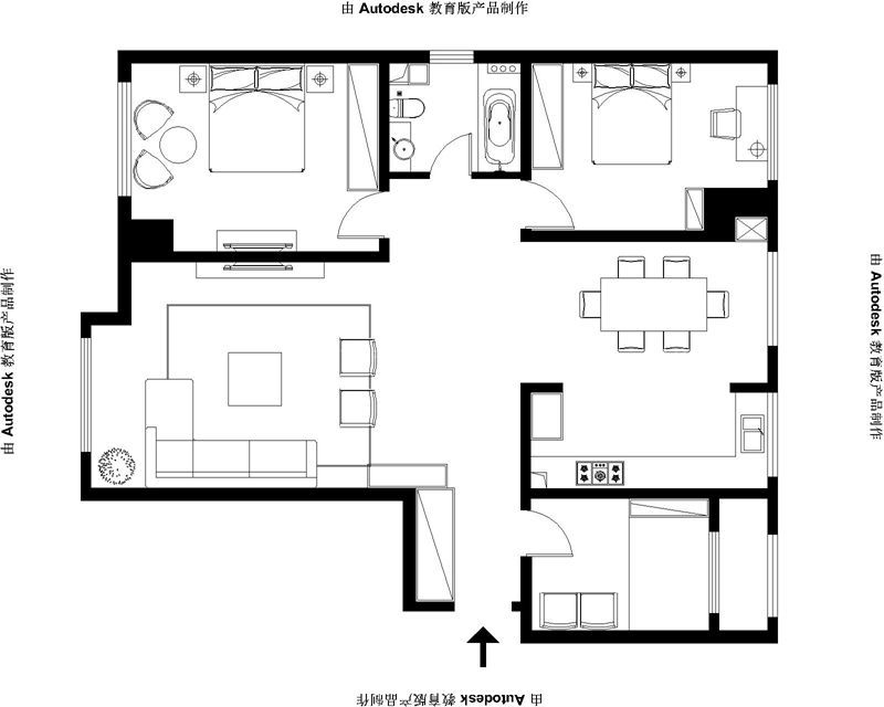 2025 最新三居室户型图片