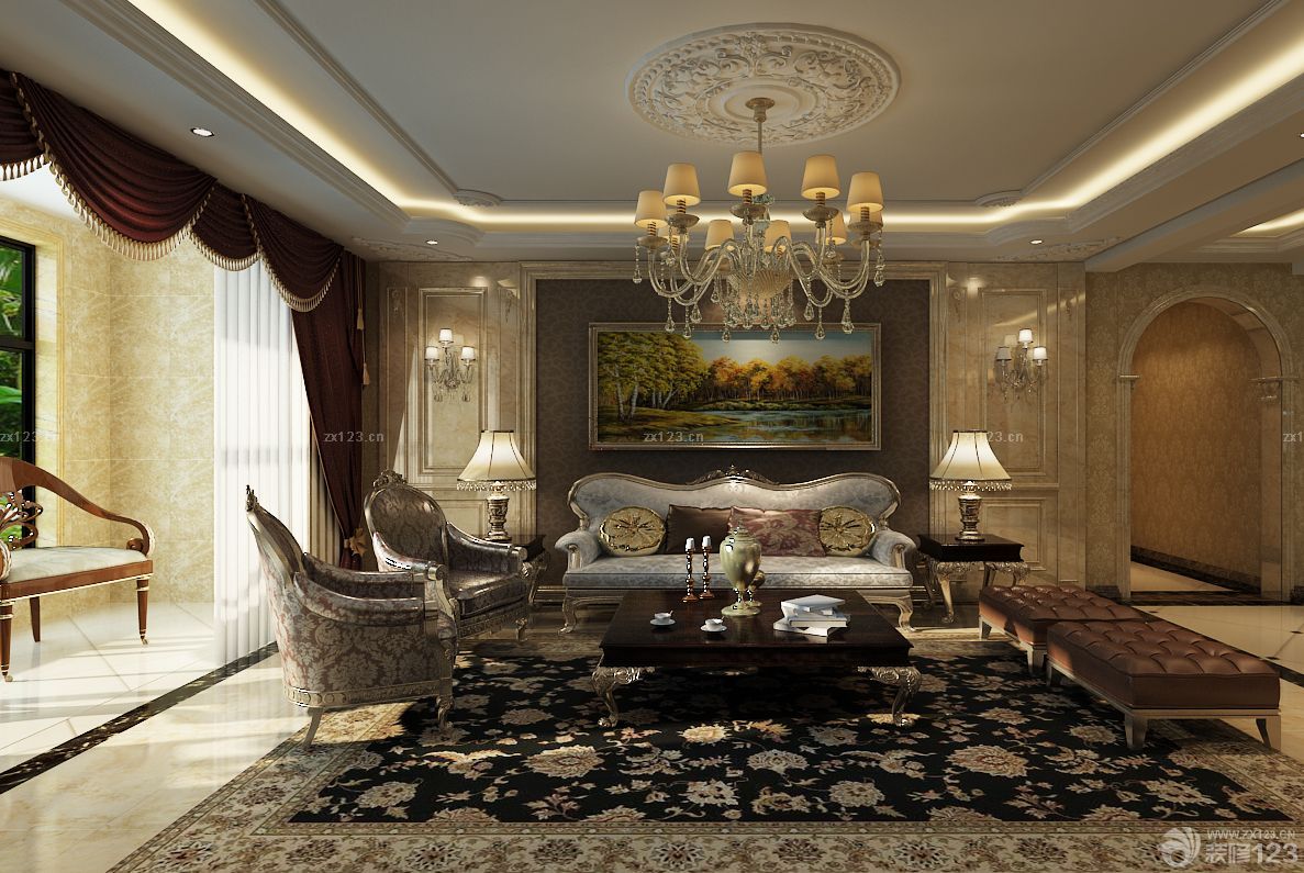 最新简欧餐厅家居窗帘布艺装修效果图片