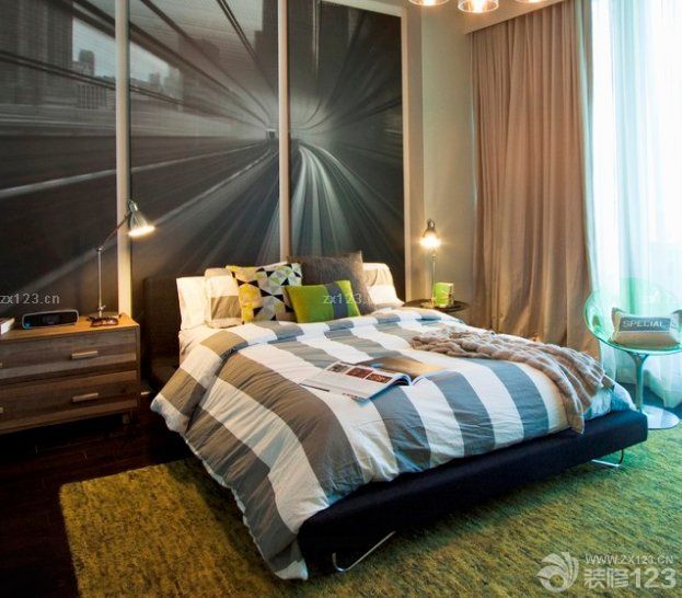 小户型卧室背景画装修效果图大全2025图片