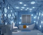 乡村别墅卫生间浴室3D装修效果图片大全