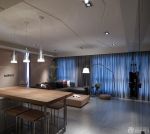 2025小户型房子客厅餐厅一体装修效果图片