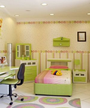 精美小户型儿童房间组合家具装修实景图