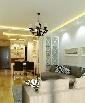 经典家装客厅餐厅吊顶设计装修效果图欣赏