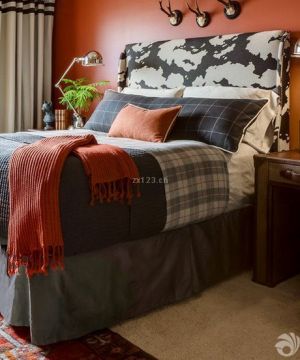 最新美式小户型家庭卧室装修效果图大全2023图片