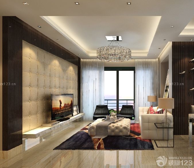 小户型电视背景墙软包装修效果图大全2025图片